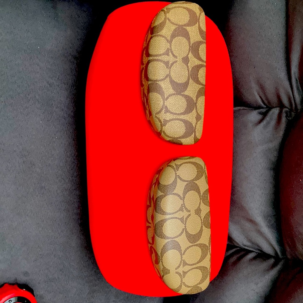 2 Coach eyeglass/sunglasses holders.